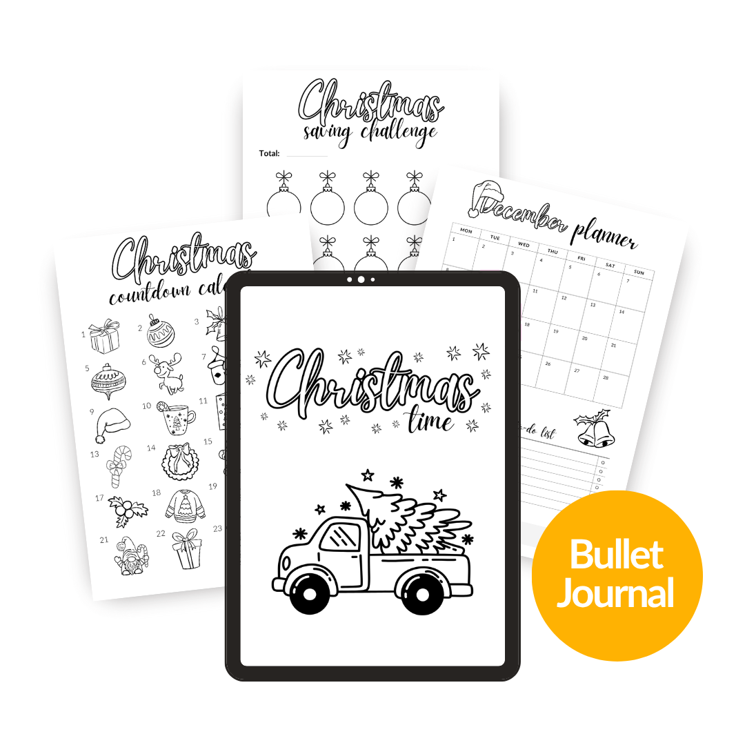 Christmas Bullet Journal printable digital