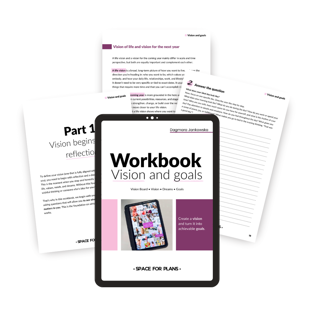 Workbook Vision and goals - create your vision